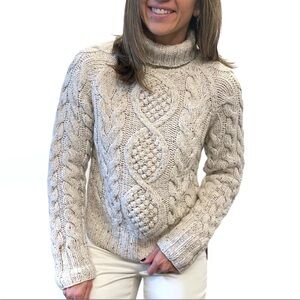 Victoria’s Secret Moda International Chunky Cable Knit Turtleneck Sweater